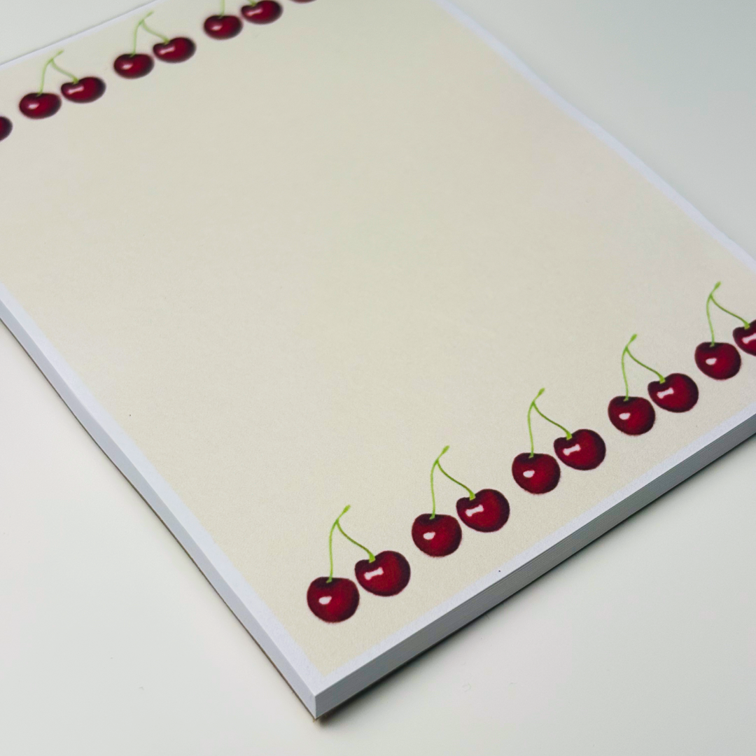 Cherry Border Notepad