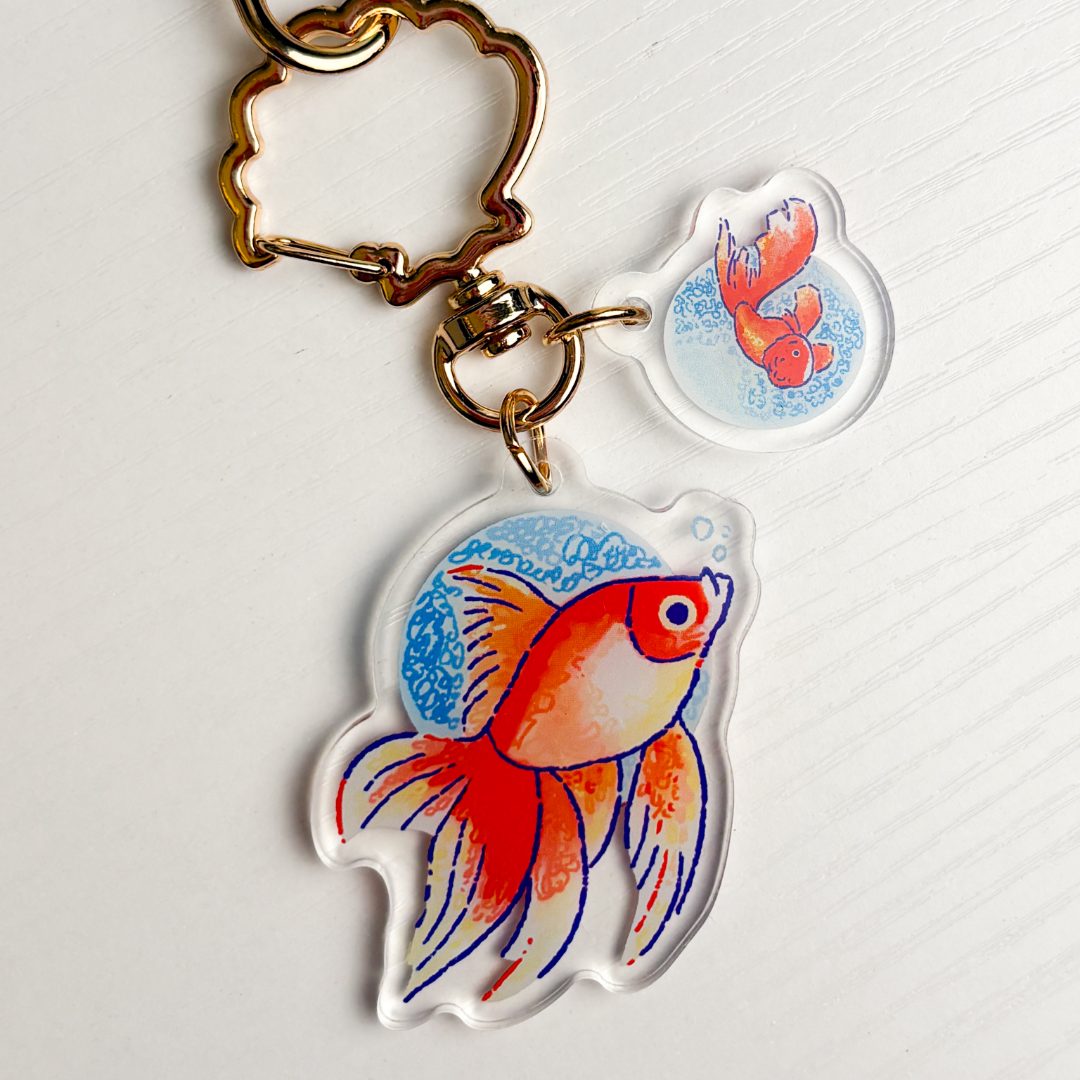 Goldfish Lanyard Keychain