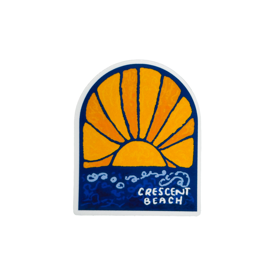 Crescent Beach Sticker
