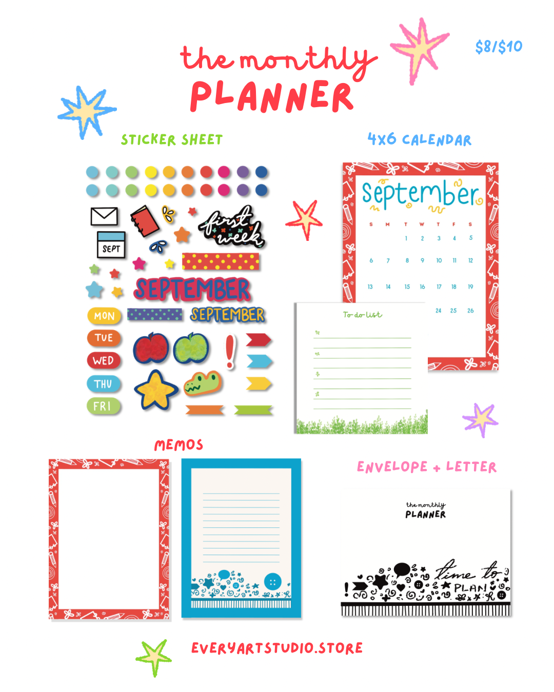 The Monthly Planner - Snail Mail Club