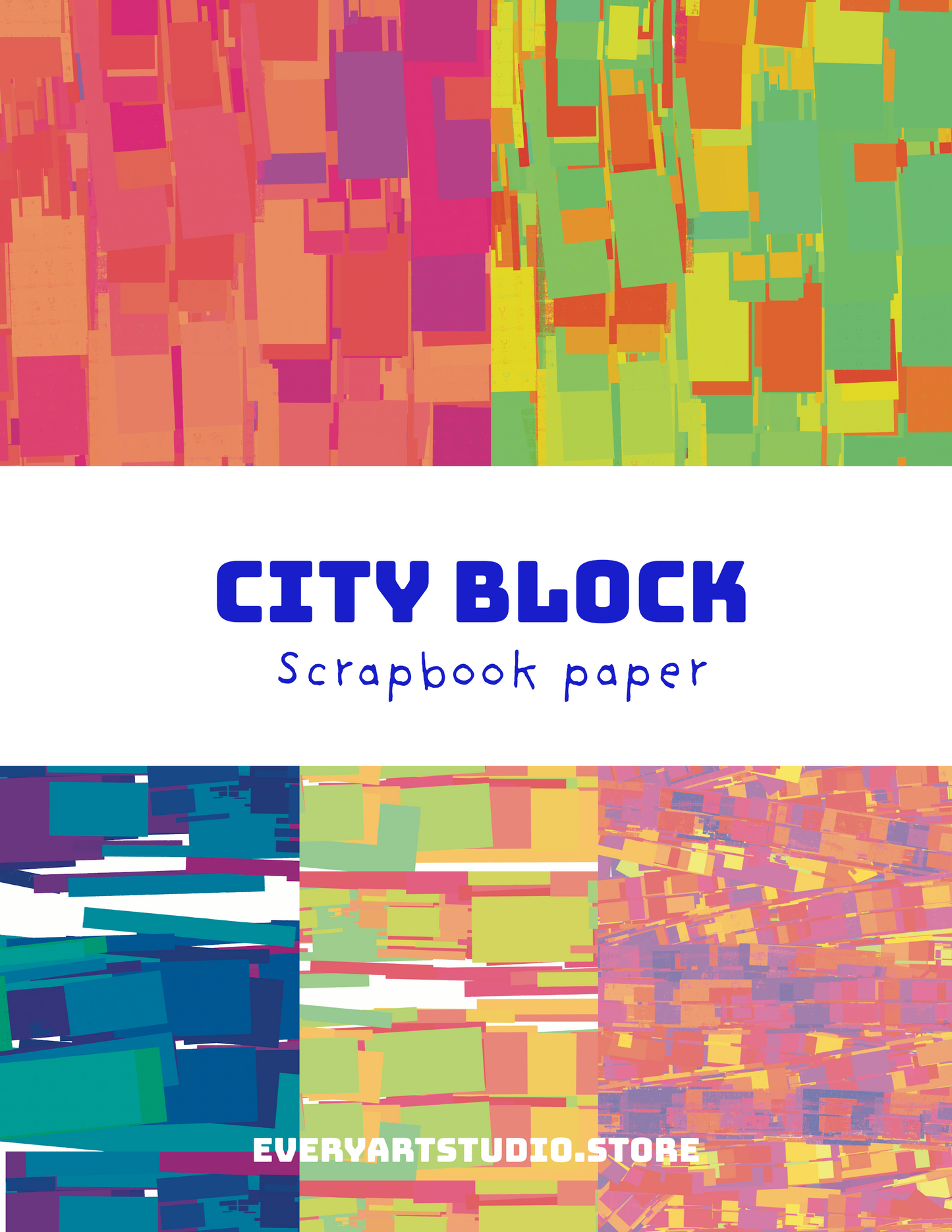 City Block Scrapbook Paper