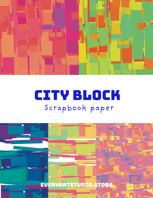 City Block Scrapbook Paper
