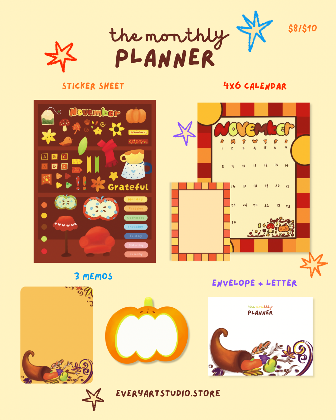 The Monthly Planner - Snail Mail Club