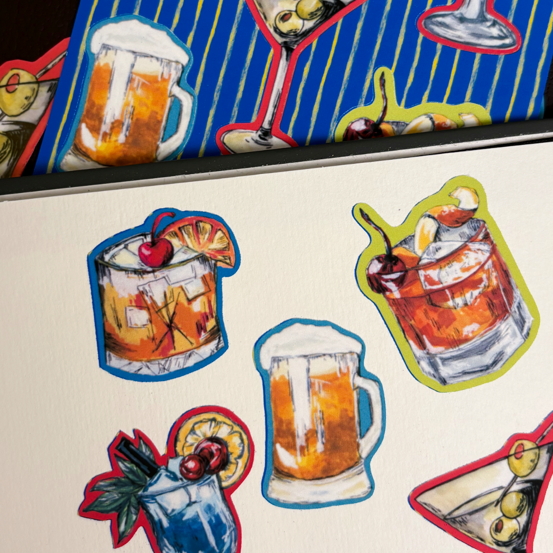 Drinks of The Night Sticker Sheet