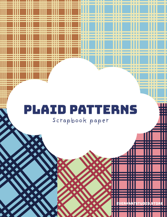 Plaid Patterns Scrapbook Paper