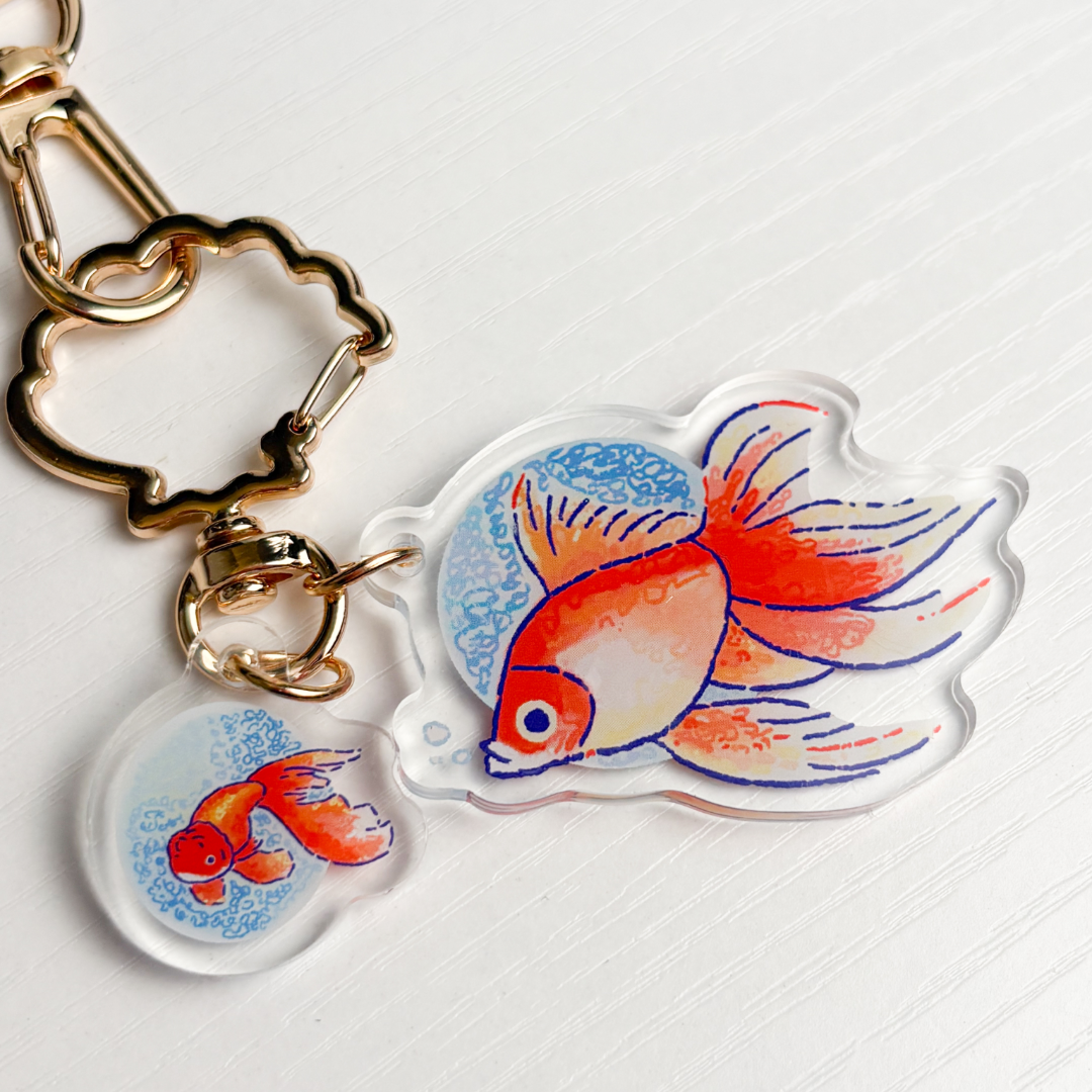 Goldfish Lanyard Keychain