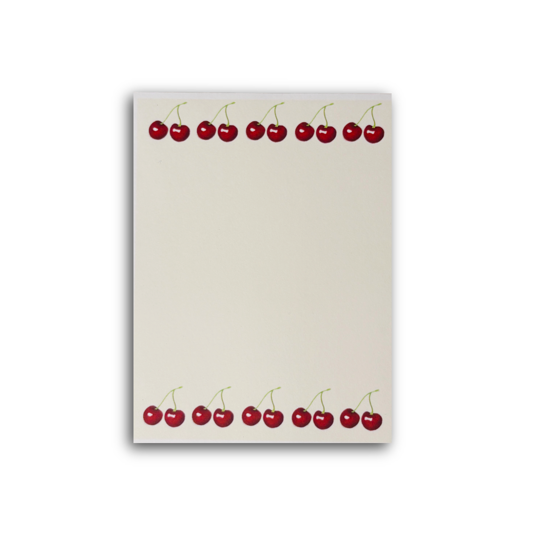 Cherry Border Notepad