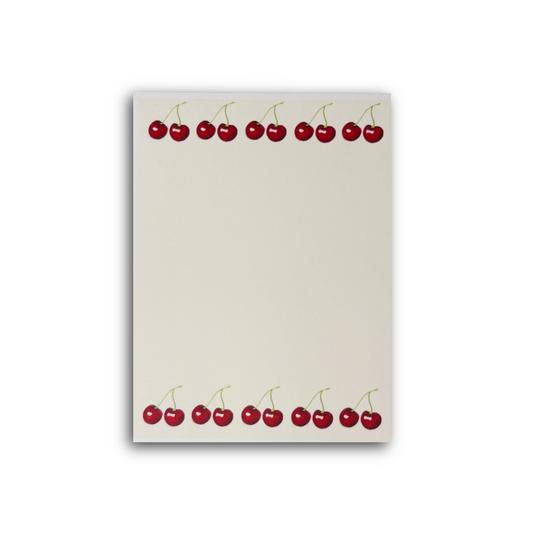 Cherry Border Notepad