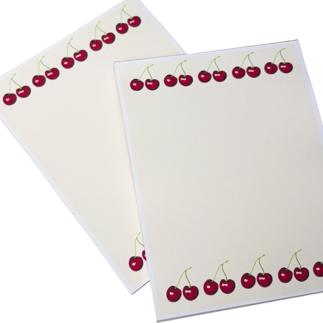 Cherry Border Notepad