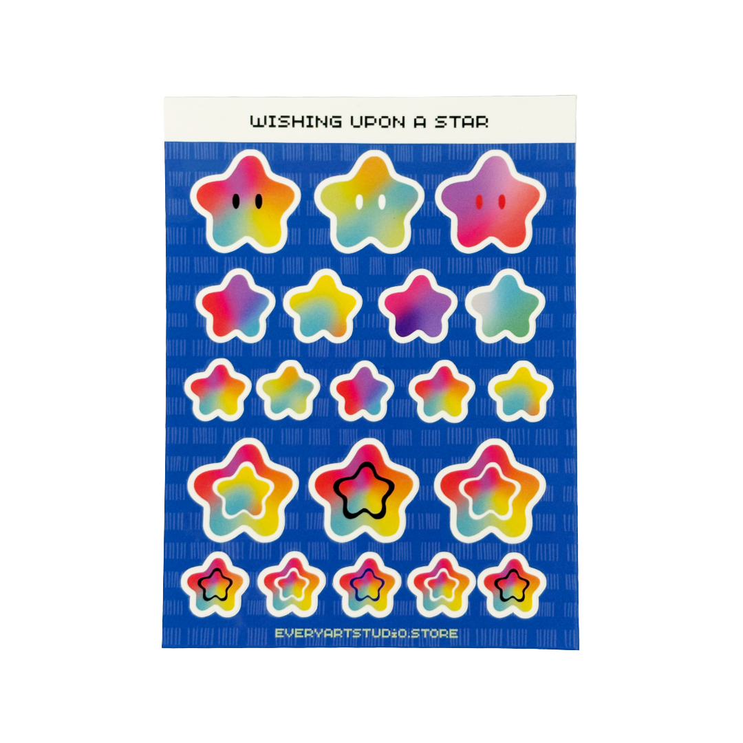 Wishing upon a star - Sticker sheet