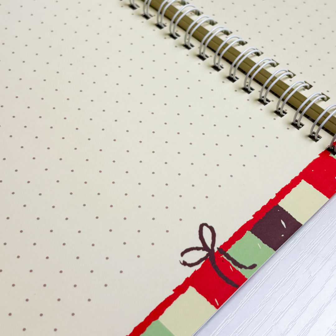Whimsy Apple Spiral Notebook, A5