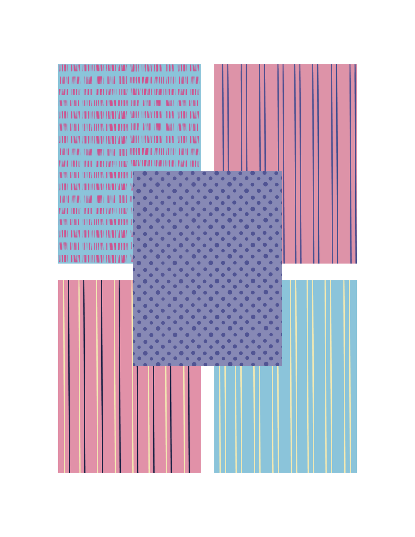 Simple Patterns Scrapbook Paper