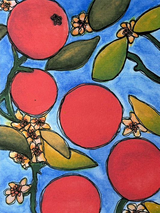 Orange Print